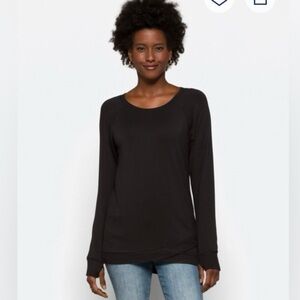 Threads for Thought Black Women's Tunic Knit Top large
